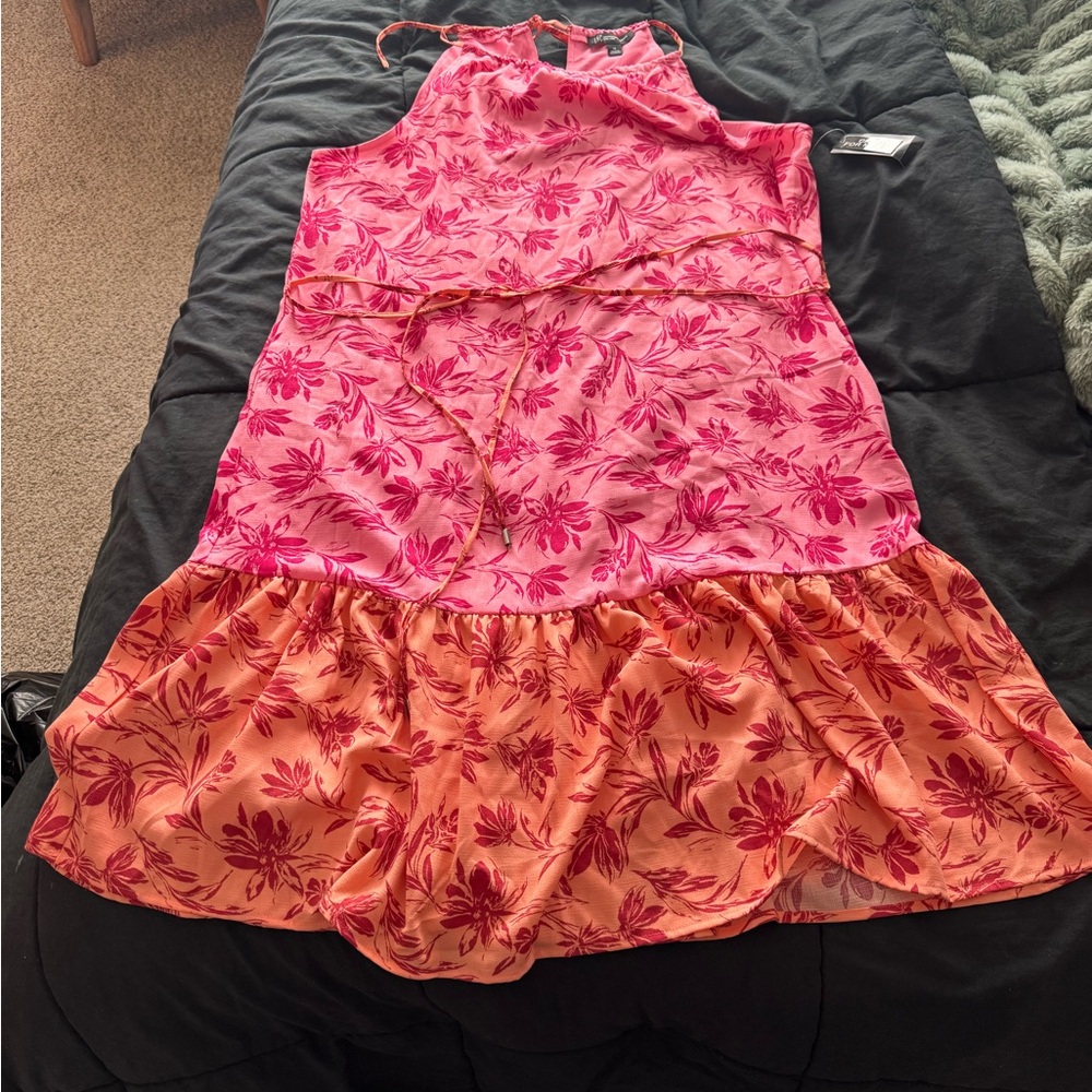 INC Floral Pink and Orange Dress summer dress